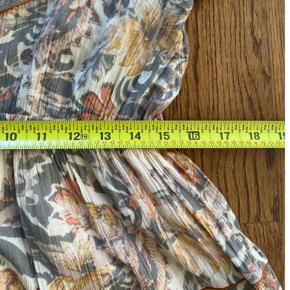 Shyanne Western Festival Tiered Mini Dress Medium Floral Boho Cowgirl India - Picture 9 of 10